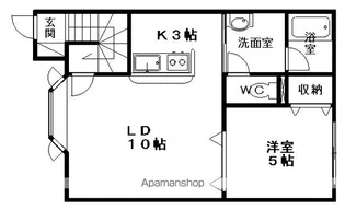 ピュアレディ【2階】の間取り